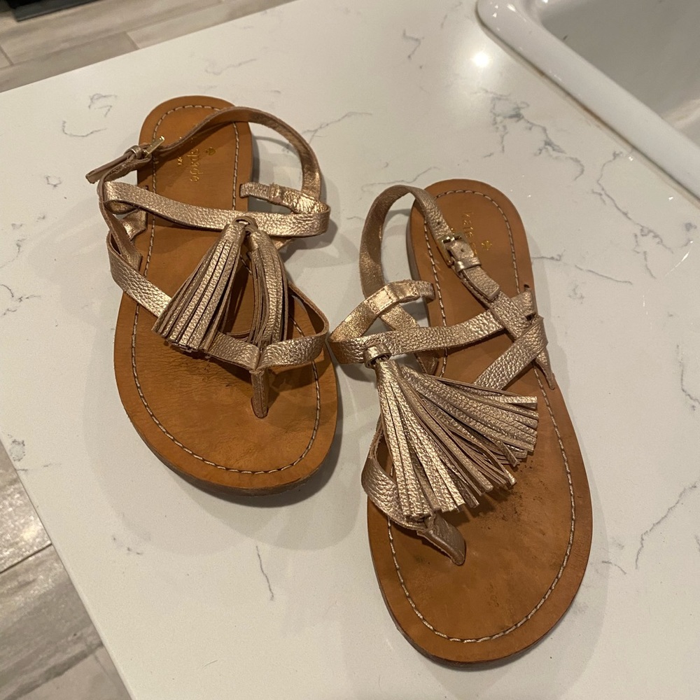 Gold Kate Spade sandals!